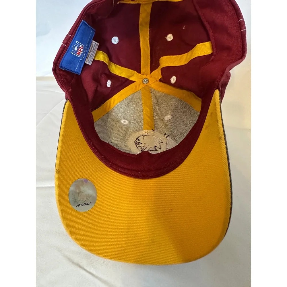 Reebok NFL Washington Redskins Youth Hat Grey Burgundy Embroidered Cap OSFA